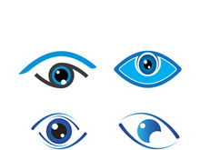 Branding identity corporate eye care vector logo design