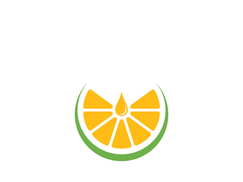 Orange logo icon Vector illustration