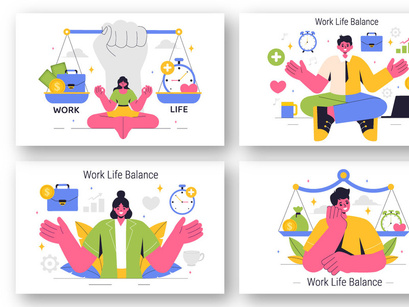 9 Work Life Balance Illustration