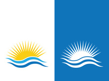 Sun vector illustration icon logo template design