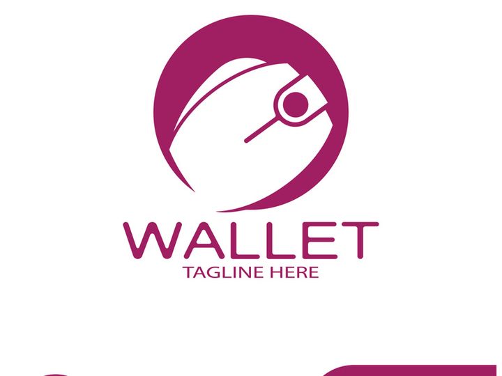e wallet logo design illustration icon with a simple modern concept, for electronic wallets, digital money storage applications, digital savings, digital money transactions,vector