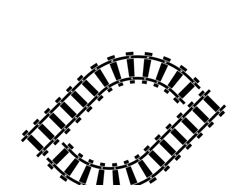Train railroad vector image