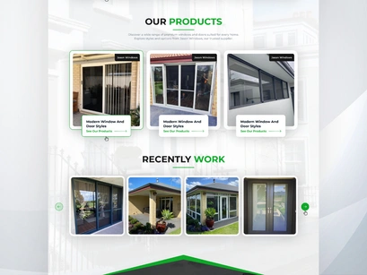 Window & Door Repair and Replacement Website UI Kit