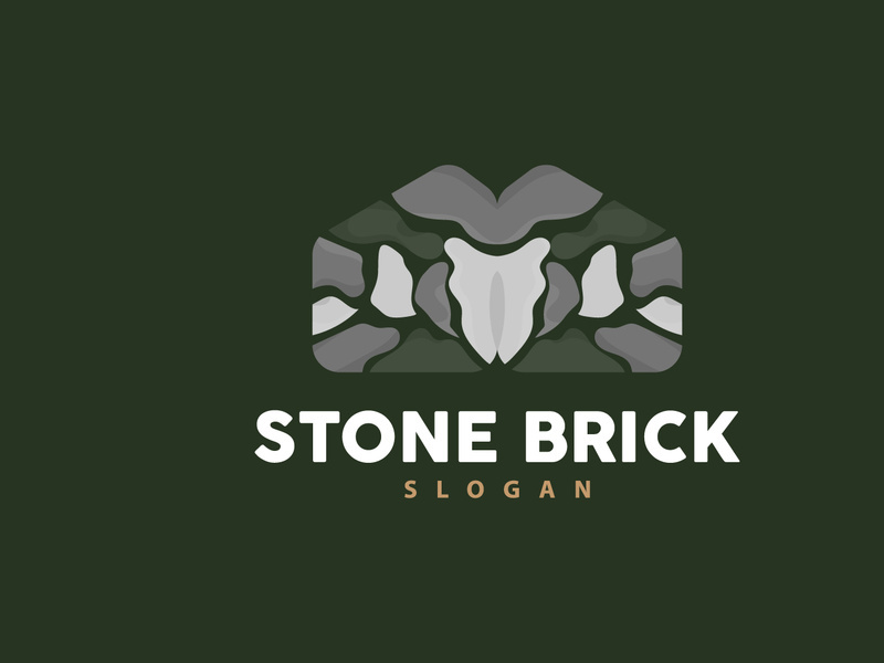 Stone Logo, Premium Elegant Design, Stone Balance Vector