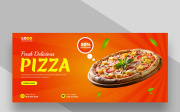 Food Menu and Delicious Pizza Facebook Cover Ver-2