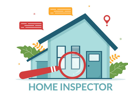 10 Home Inspector Illustration