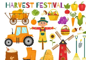 15 Happy Harvest Festival Illustration