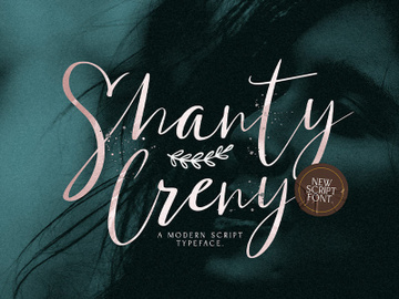 Shanti Creny - Modern Script Font preview picture