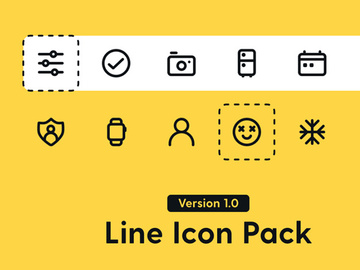 400+ Essential Line Icon Pack preview picture