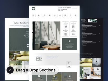 WhiteSpace - Interior Design Landing Page UI Kit