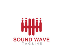Sound waves vector illustration
