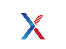 X Letter Logo Template vector icon