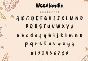 Woodlandia - Handwritten Font