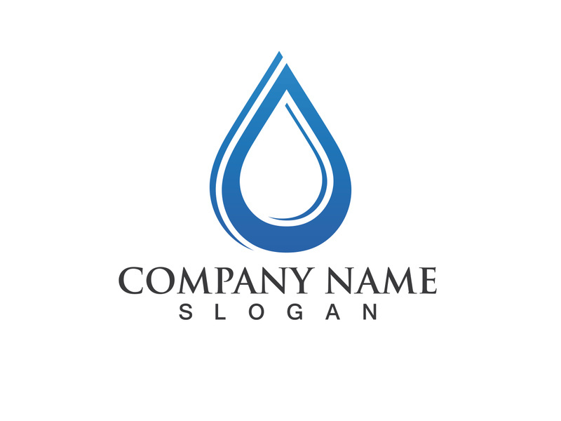 Water drop Logo Template vector