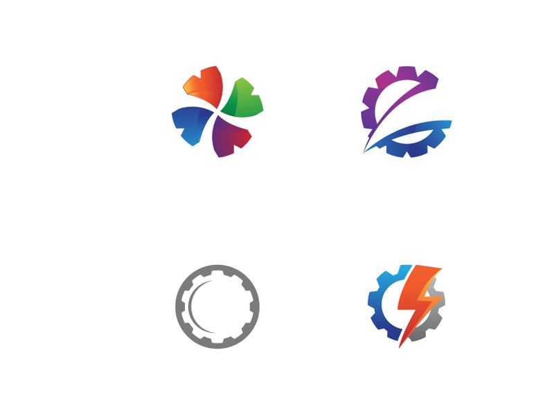 gear logo creative design.