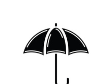 Umbrella icon logo design vector illustration