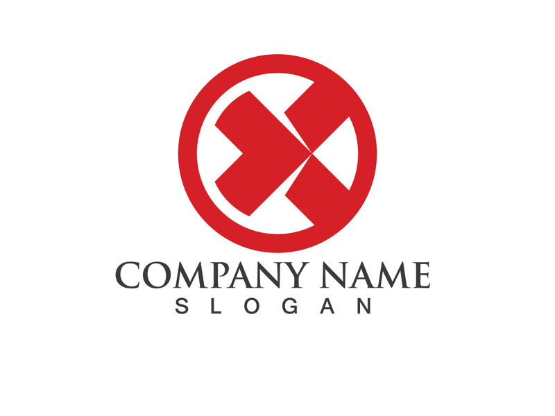 X Logo Template vector icon