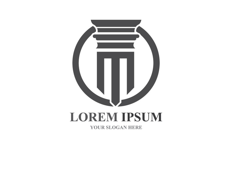 column Logo and symbol Template
