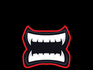 Mouth angry logo and symbol vector template icon preview picture