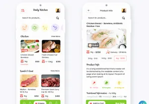 Buy Meat Products Online Shop Mobile App UI Kit