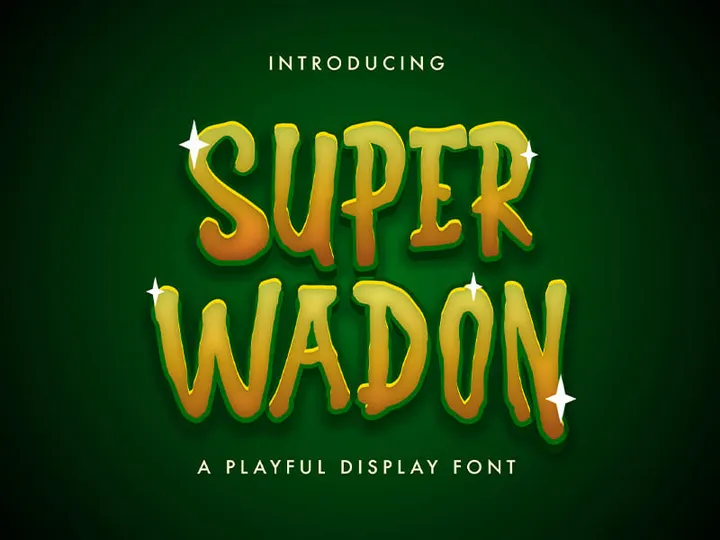 Super Wadon - Haunted Display Font