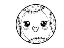 cute clock face with eyes and smile vector illustration