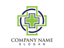 Medical health icon digital logo design vector illustration