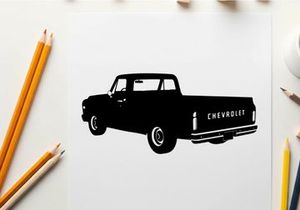 Chevrolet pickup truck silhouette