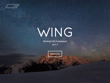 Wing: A lightweight and minimal CSS framework preview picture