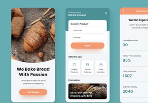 Tostar - Order Bread Mobile App Light Mode