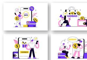 10 Cashback Vector Illustration