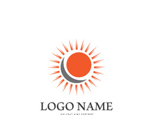 Sun vector illustration icon logo template design