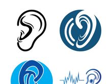 Hearing logo template vector icon design