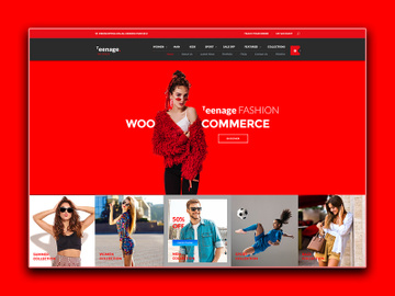 Teenage Fashion Web Landing Page preview picture
