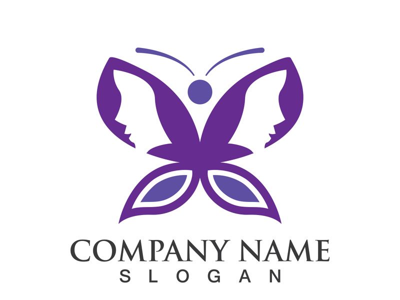 Butterfly logo template symbol vector icon design