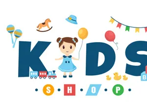 11 Kids Shop Illustration