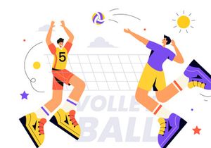 10 Volleyball Player Illustration