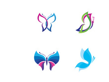 Beauty Butterfly Vector icon design