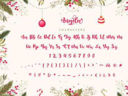 Angela - Modern Script Font