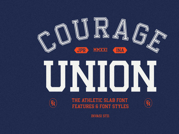 Courage Union - Athletic Slab Font preview picture