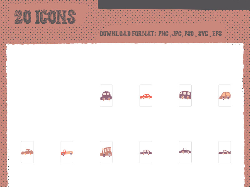 Illustration stamps stickers icons transportation images pictures icons