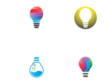 light bulb symbol vector design illustration