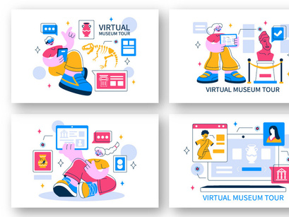 10 Virtual Museum Tour Illustration