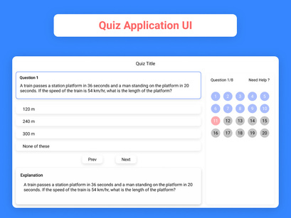 Quiz Application UI