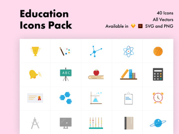 Education Color Icons preview picture