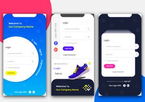 Multi Service App Login Screen Pack UI Kit