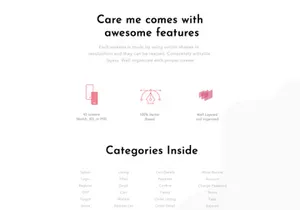 Care me - Lingeries Ecommerce UI Kit