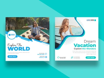 Travel Agency Instagram Post Template Ver-1 preview picture