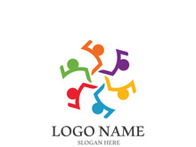 Community, network and social icon design template