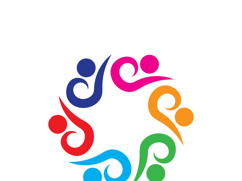 People icon work group vector illustration design